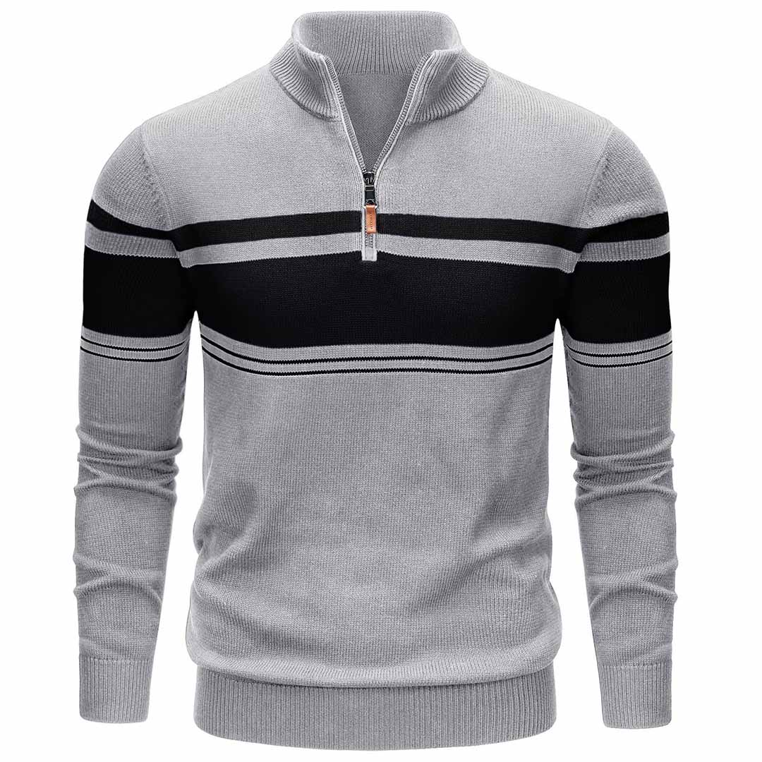 Men's Polo Sweaters Classic Cotton Knitted
