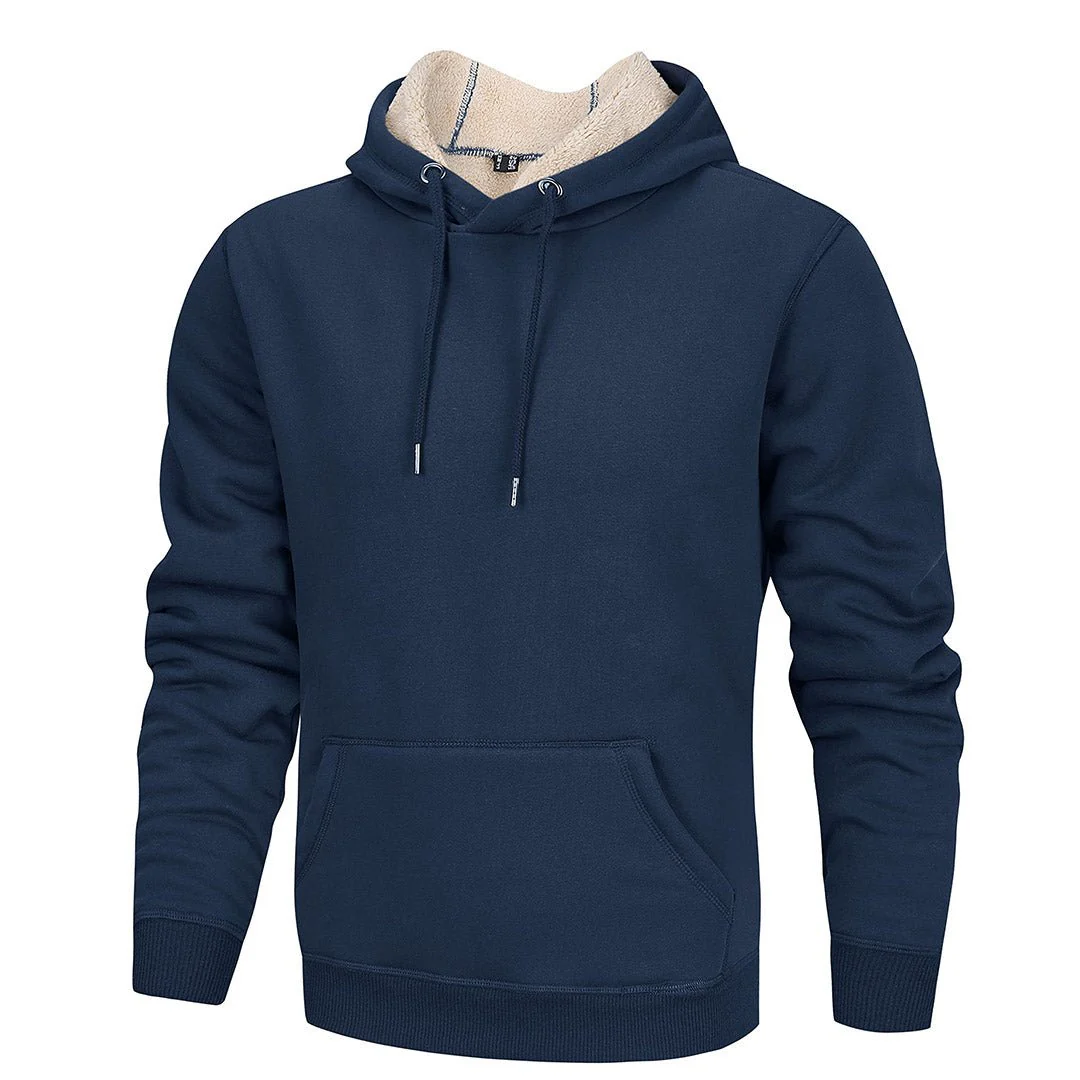 Men's Fleece Hoodie Sweatshirt Thick Fleece Lined