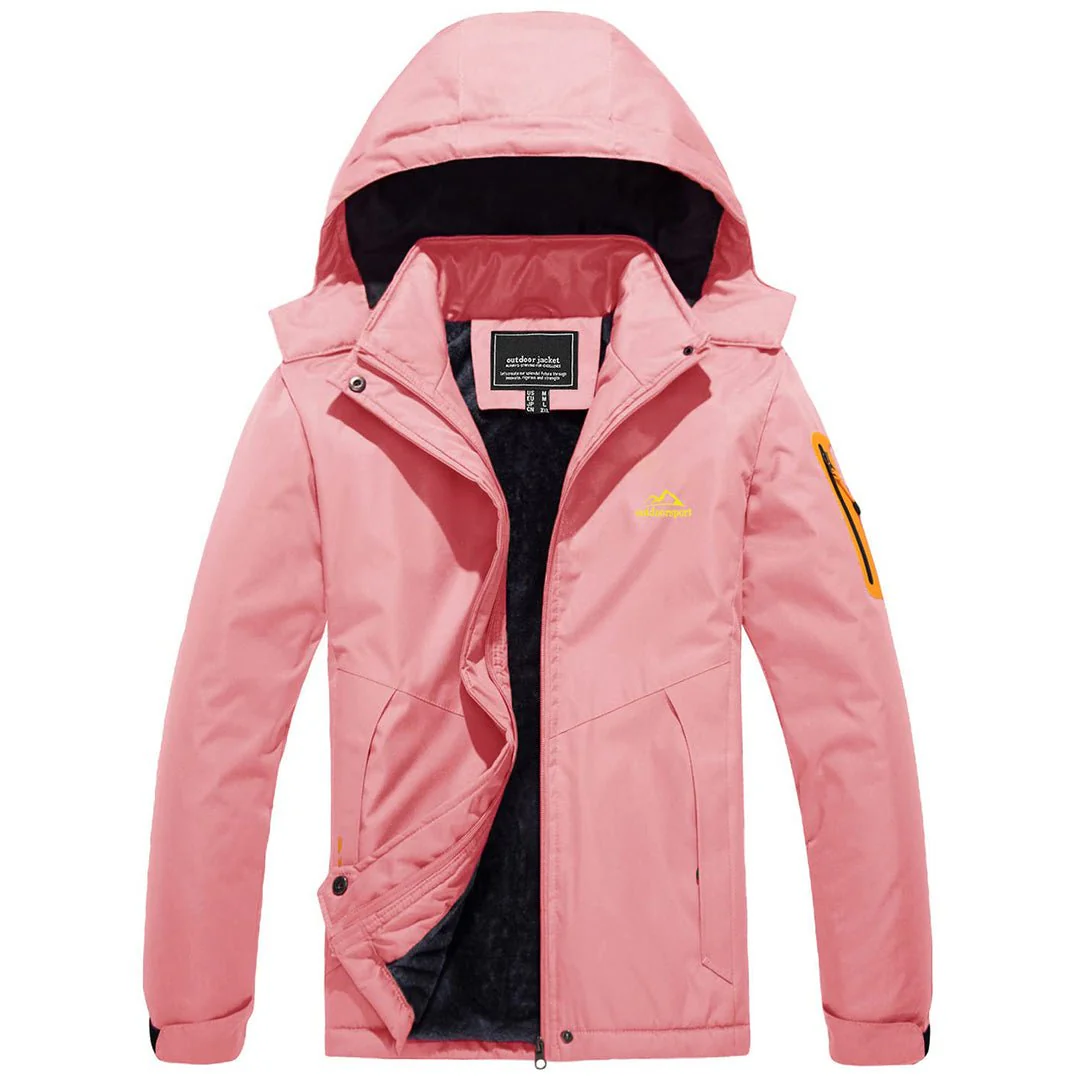 Women's Windproof Waterproof Jacket Softshell Breathable Fleece Coat