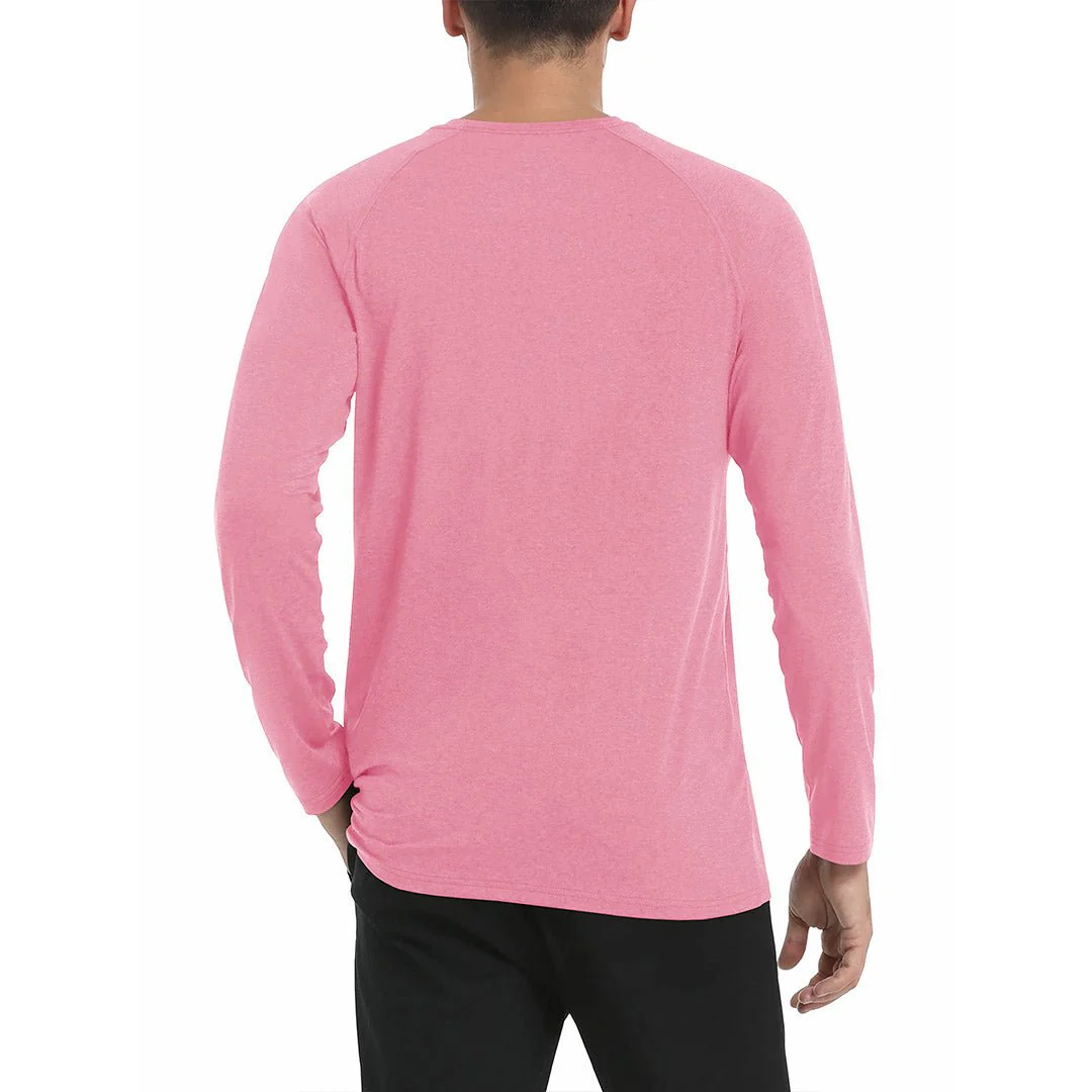 Men's UPF 50+ Fishing Swim Long Sleeve Shirts