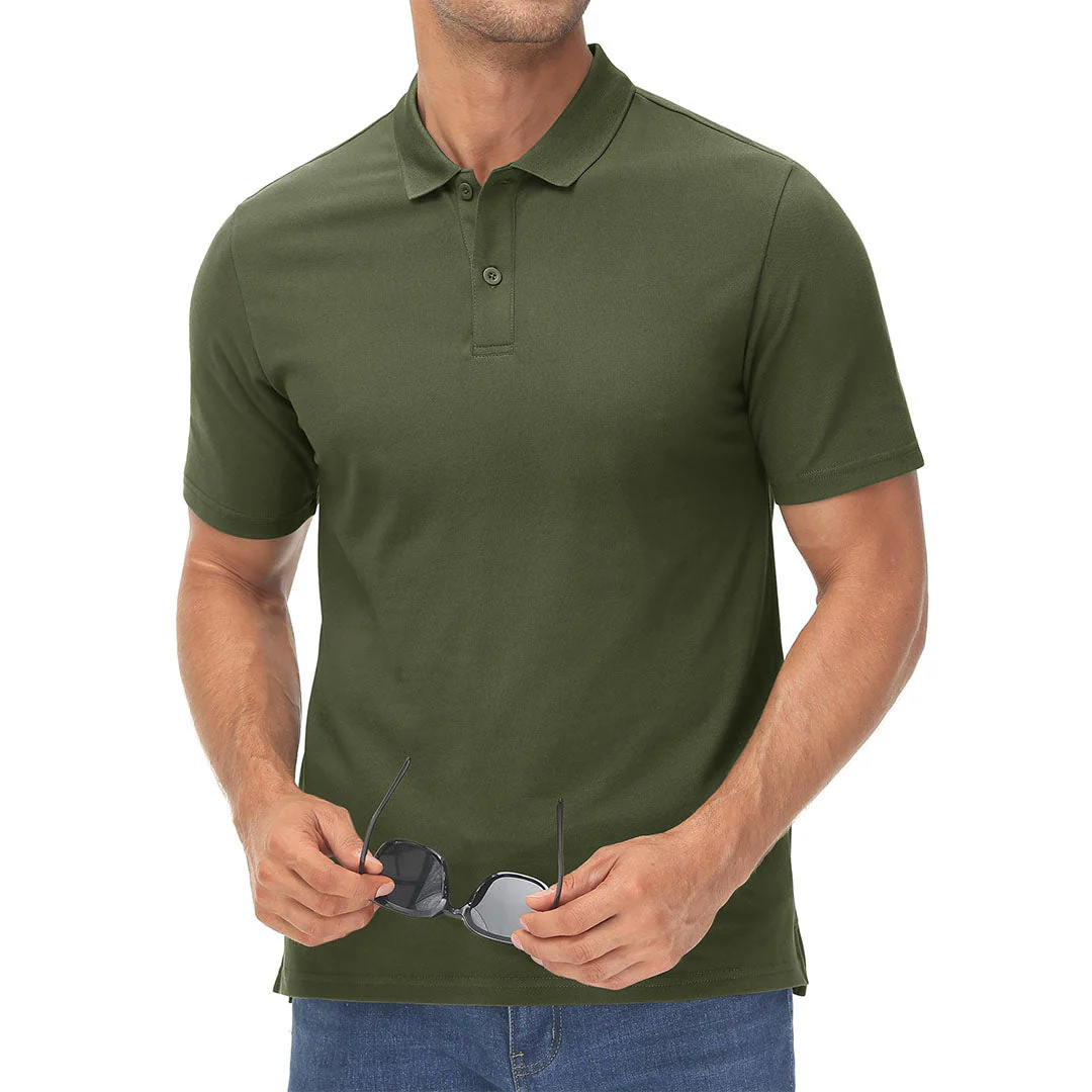 Men's Cooling Summer Casual Pique Polo T-shirts