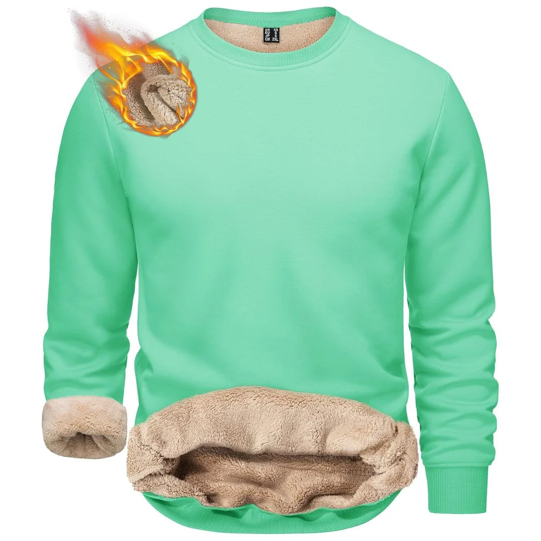 Men's Uncw Sweatshirts Vintage Crewneck Winter Active Warm Outdoor