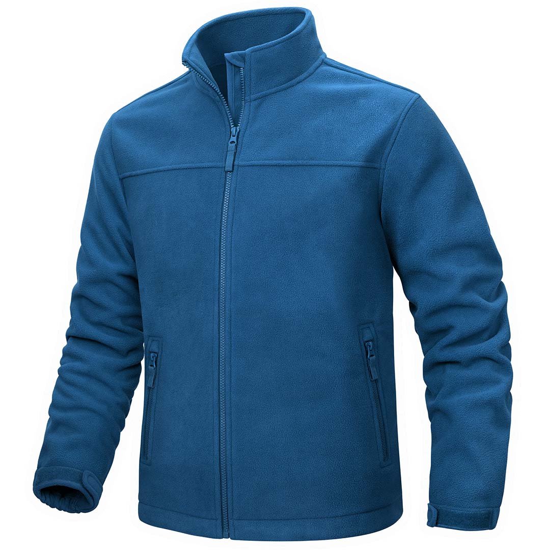Men's Lightweight Full Zip Casual Fleece Jacket