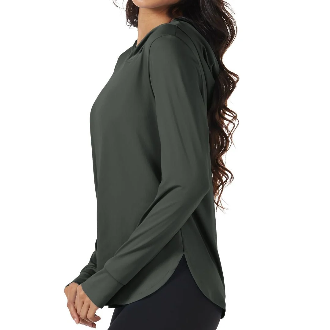 Women's UPF 80+ Sun Protection Nuit Nuit Hoodie Hiking UV Shirt