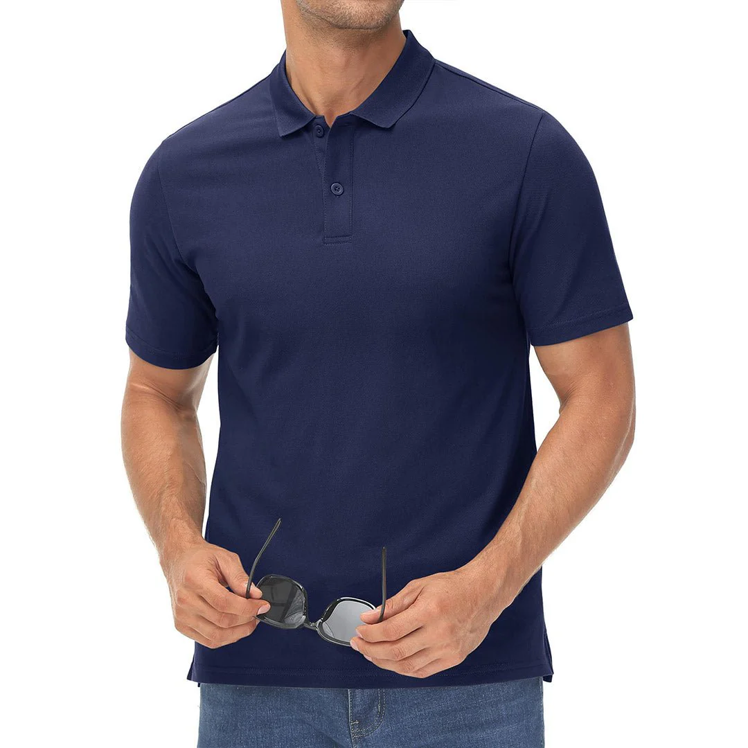 Men's Cooling Summer Casual Pique Polo T-shirts