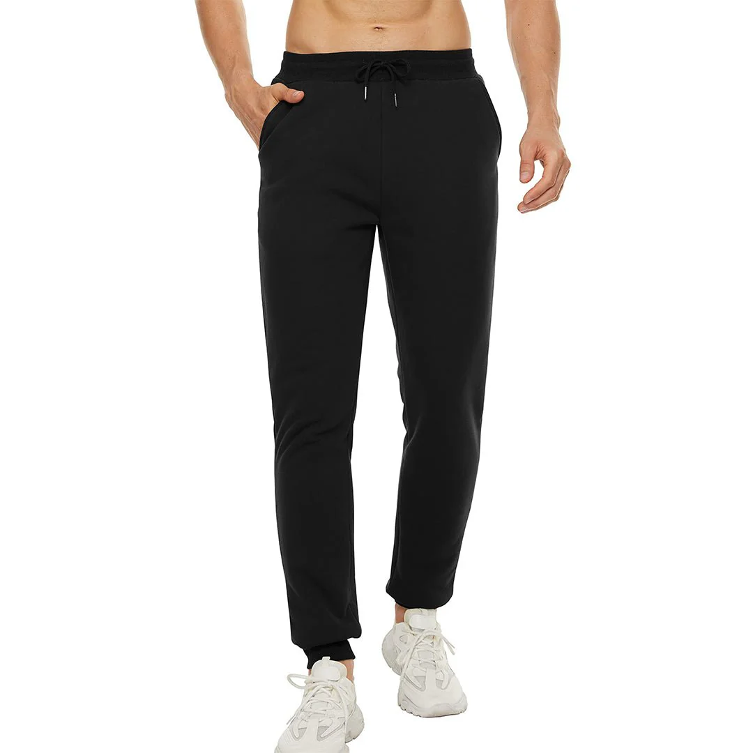 Men's Winter Long Fleece Lined Jogging With Pockets Sweatpants