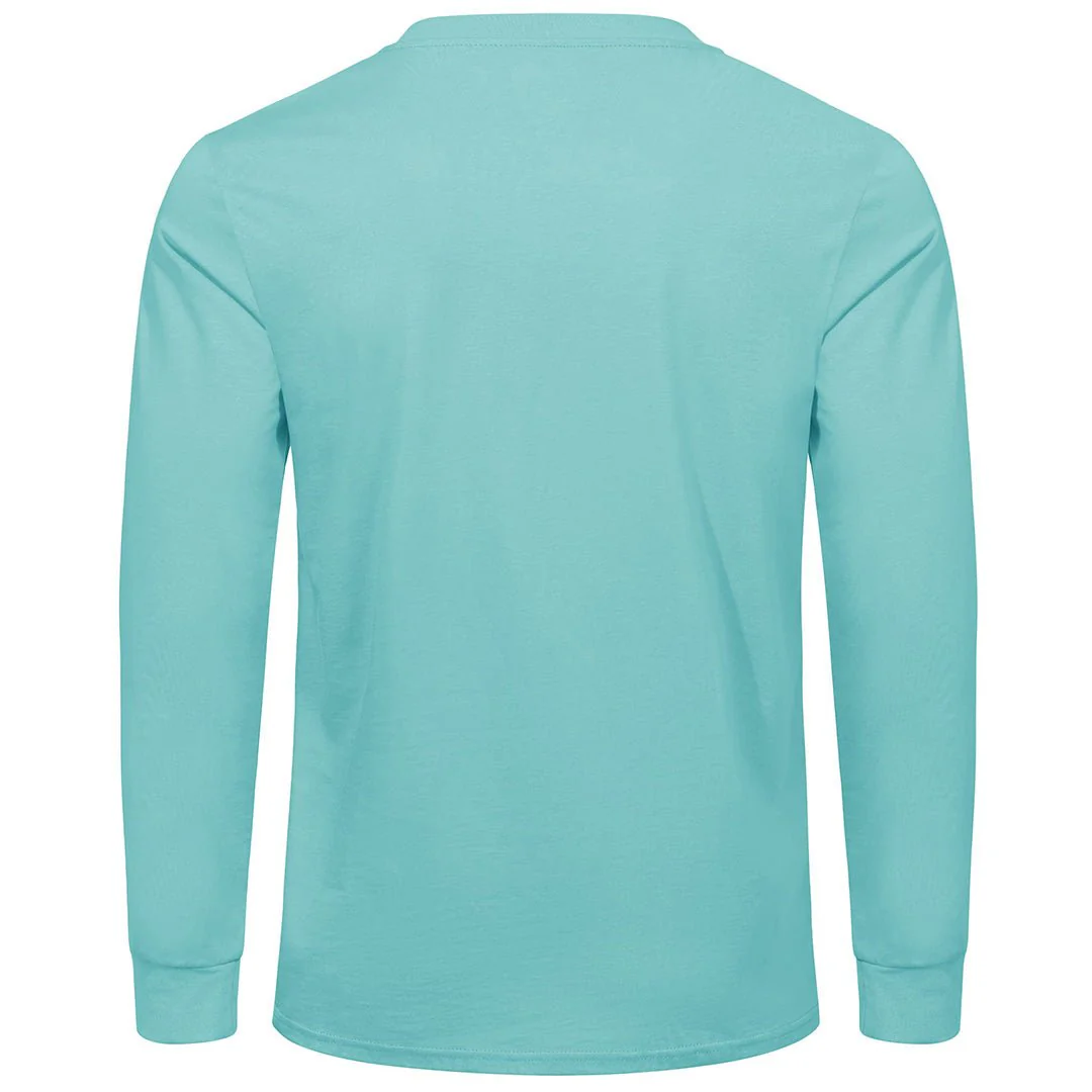 Men's Cotton Henley Moisture Wicking Casual Shirts Long Sleeve