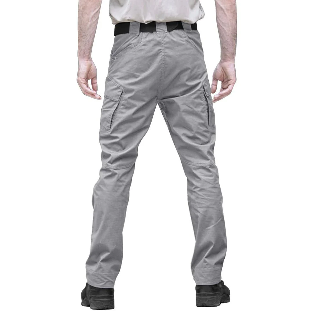 Men's Tactical Cargo Hiking Pants 9 Pockets Water Resistant