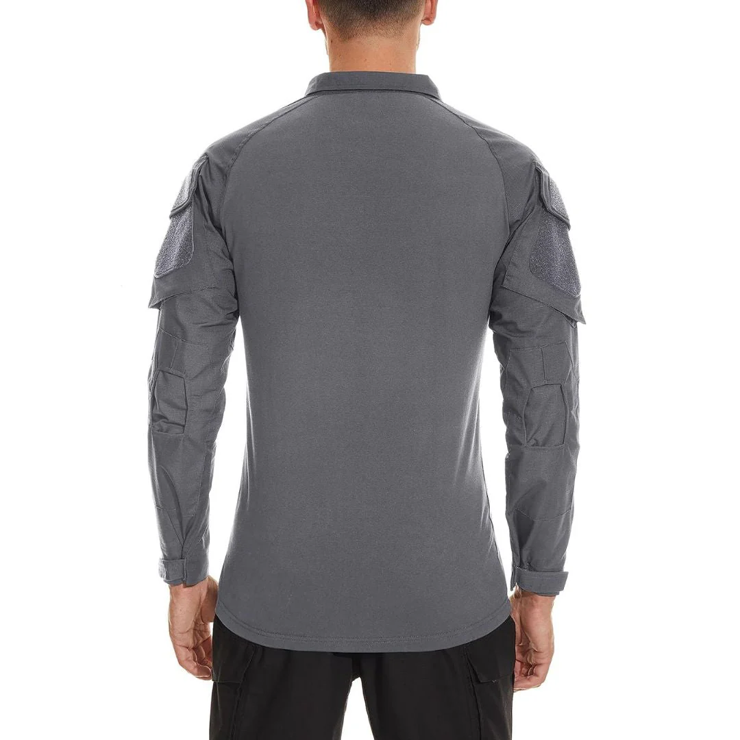 Men's Tactical 1/4 Half Zip Sweatshirt Assault Design Combat Shirt