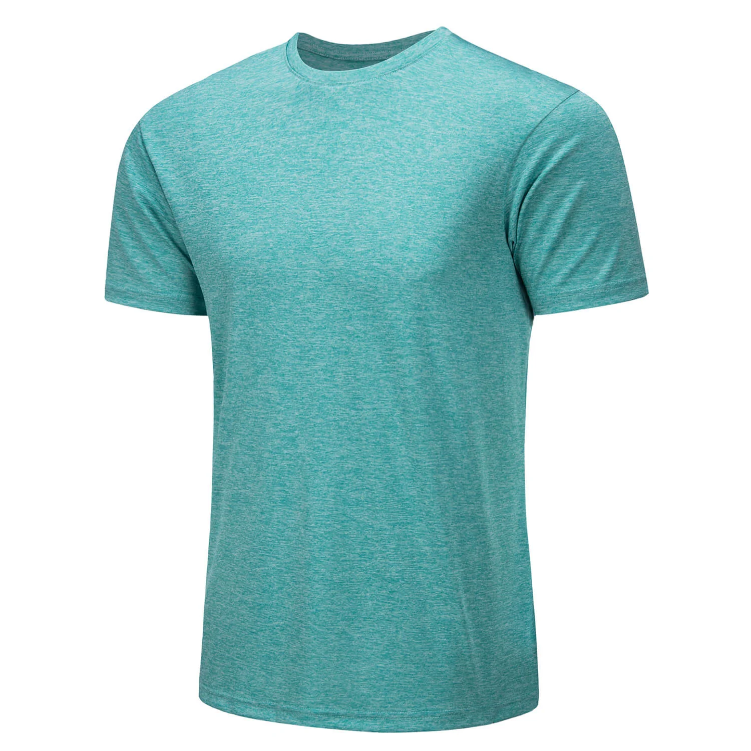 Men's Quick-Dry Solid Round Neck T-shirt