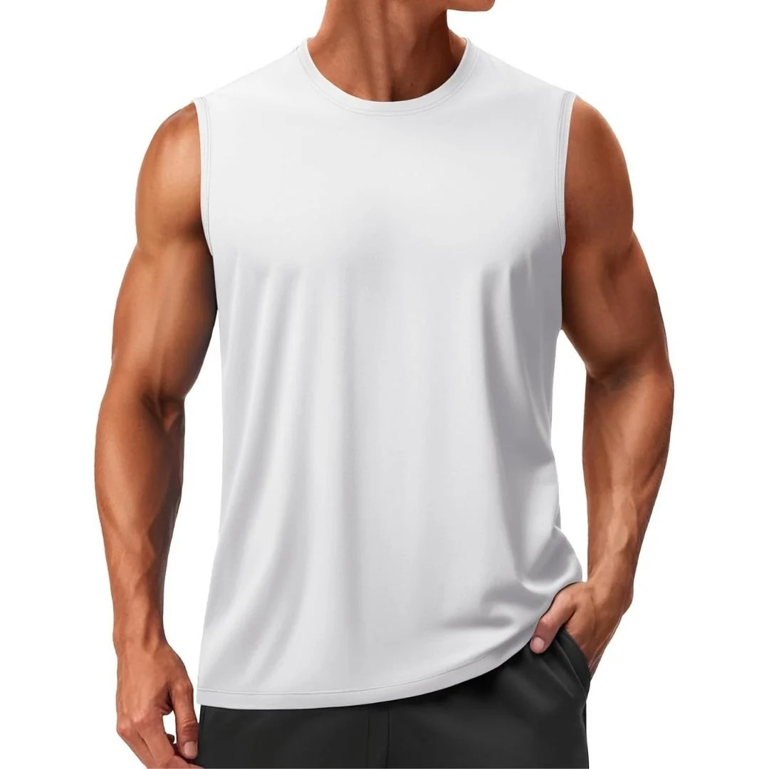 Men's UPF 50+ Sleeveless Quick Dry Gym Tank Tops