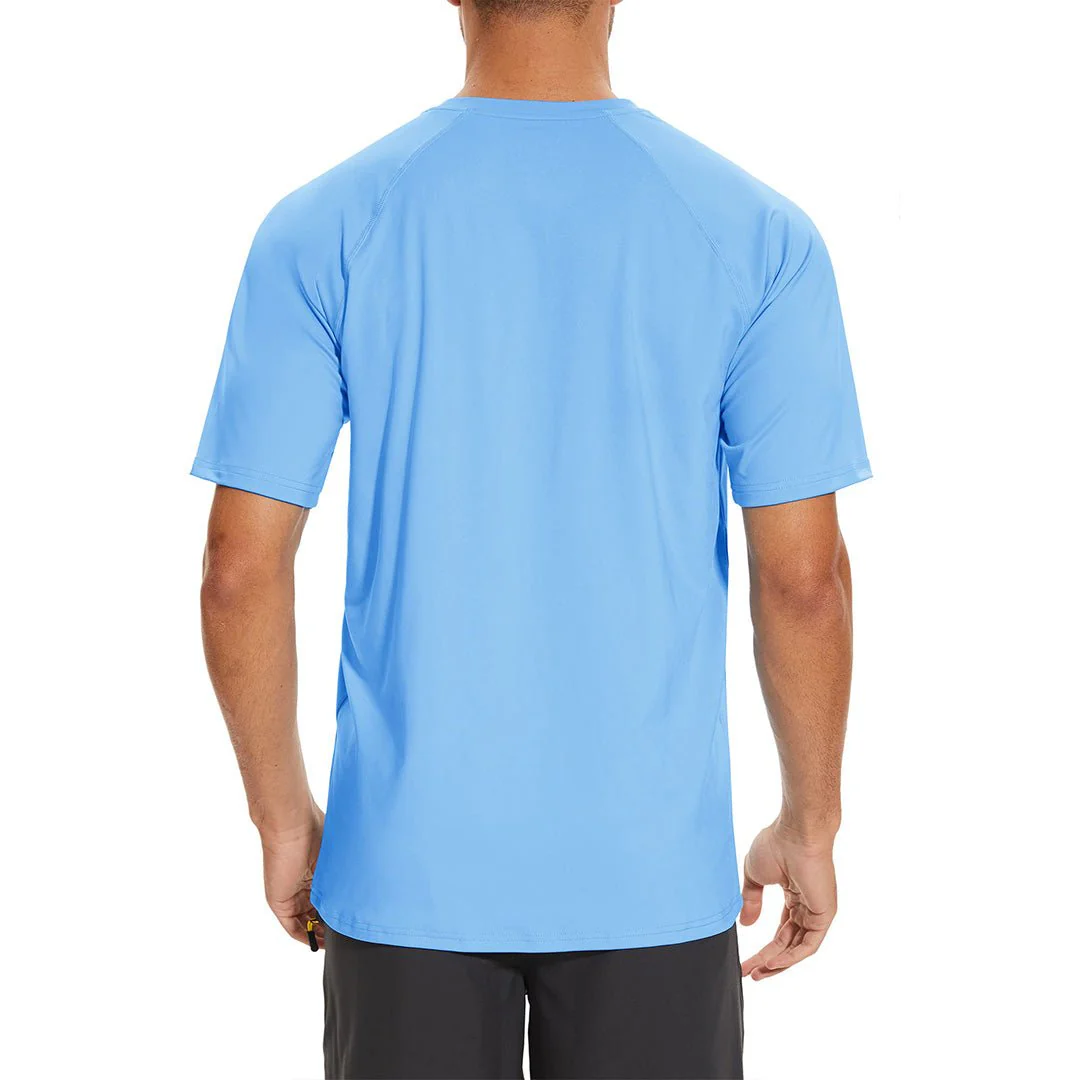 Men's UPF 80+ Breathable Quick-Dry Outdoor Swim T-Shirt