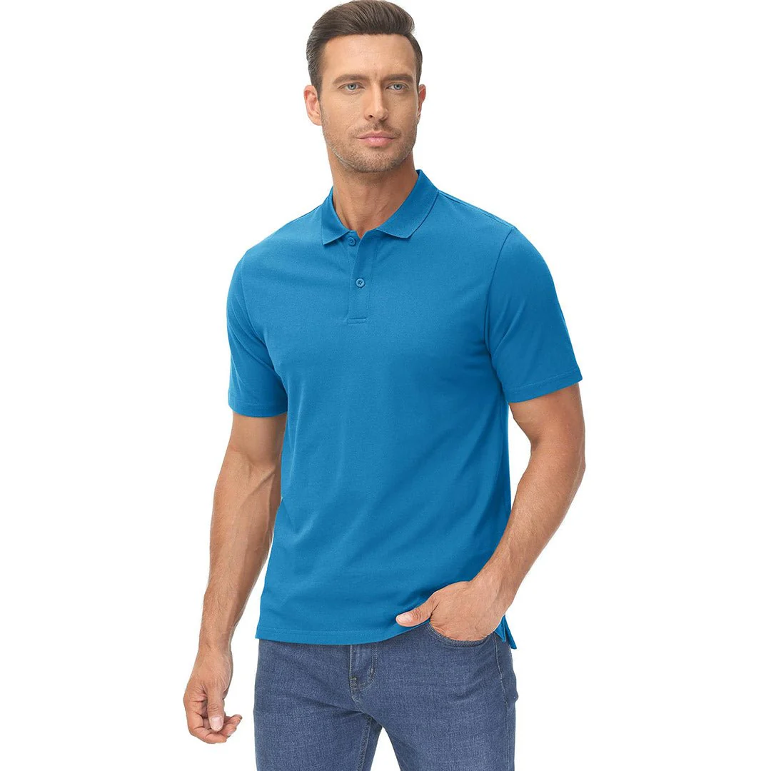 Men's Cooling Summer Casual Pique Polo T-shirts