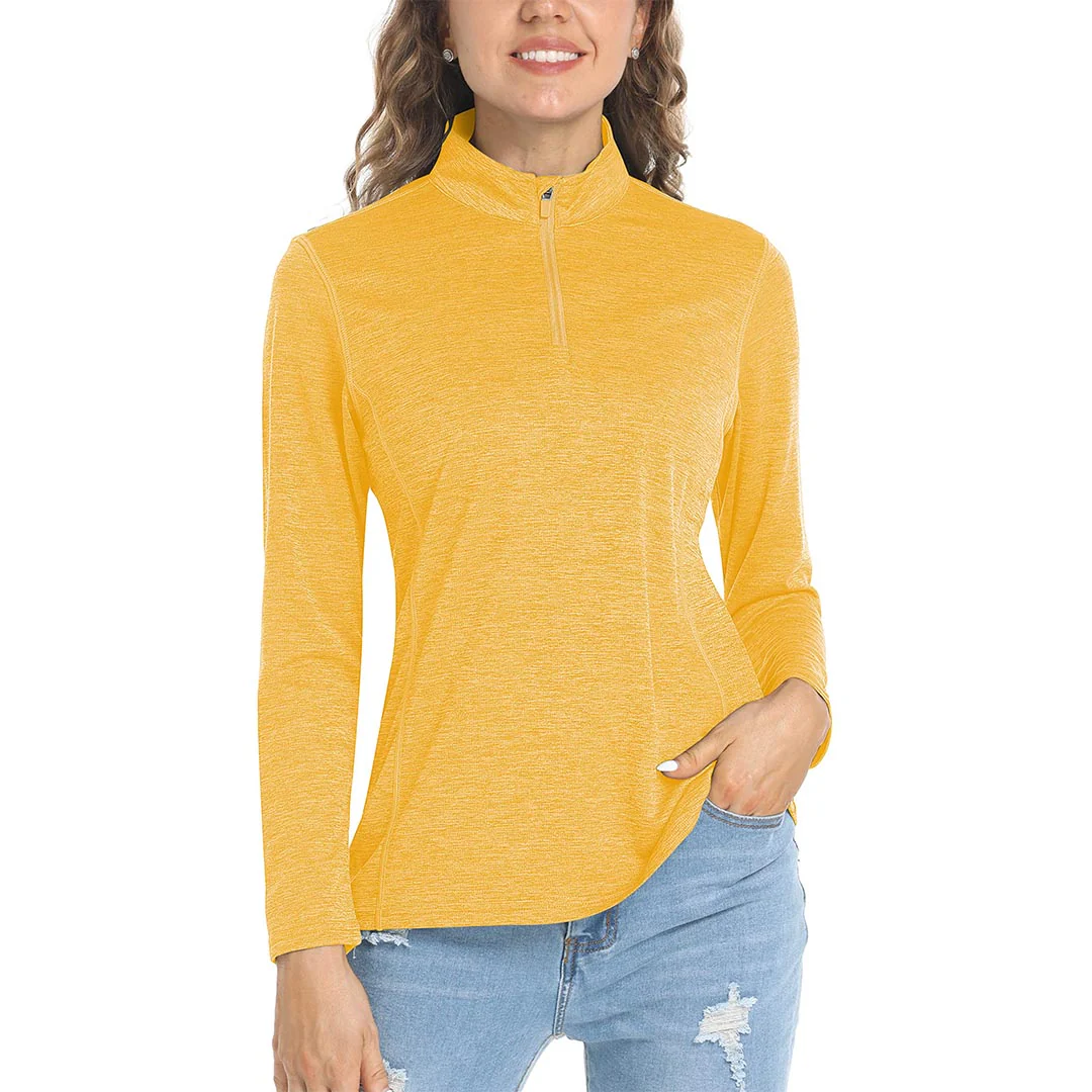 Women's UPF 50+ 1/4 Zip Quick Dry Hiking Shirts