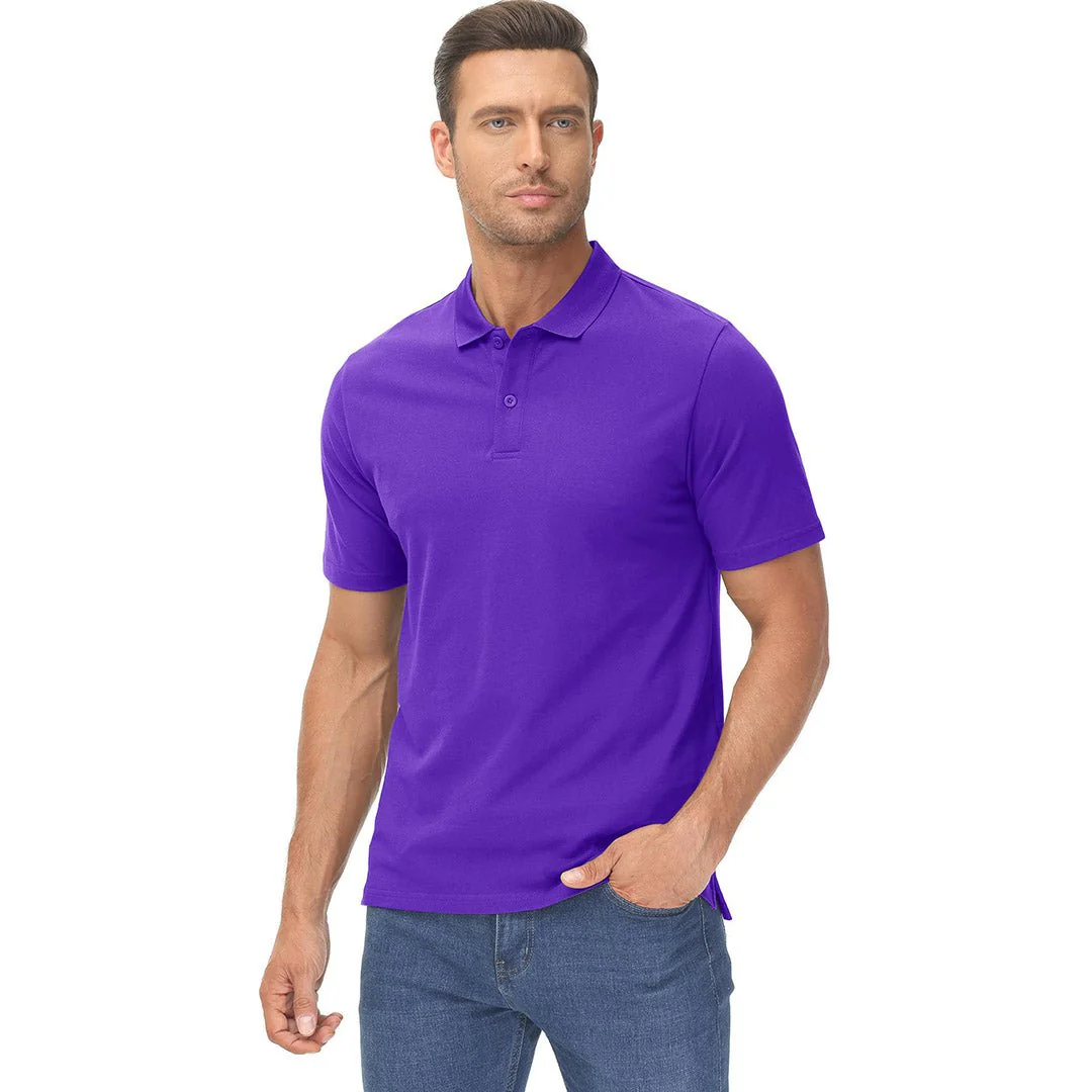Men's Cooling Summer Casual Pique Polo T-shirts