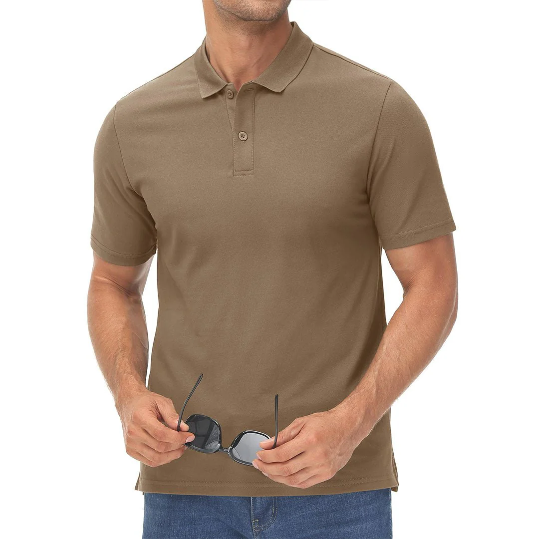 Men's Cooling Summer Casual Pique Polo T-shirts