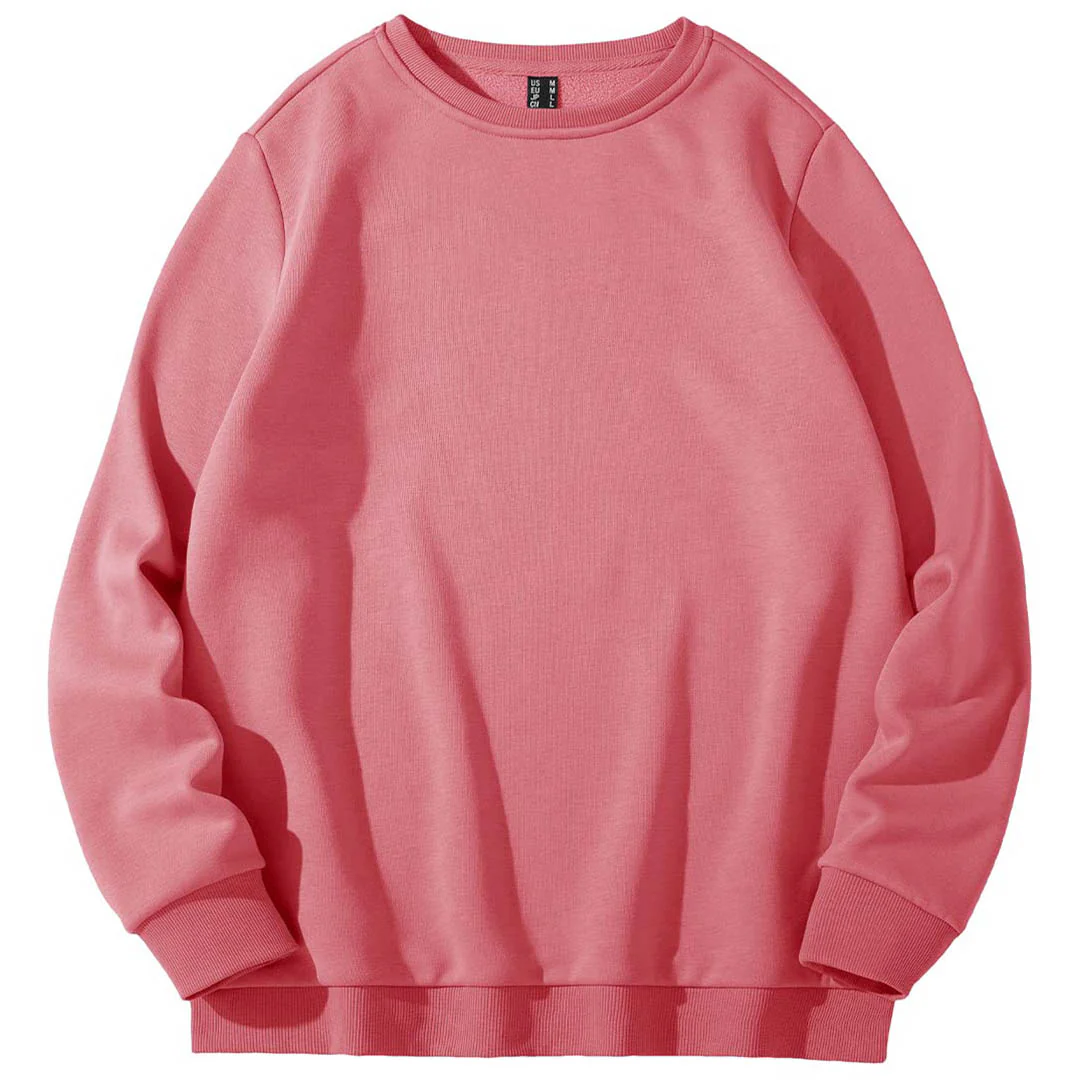 Women's Fleece-Lined Crewneck Casual Sweatshirts