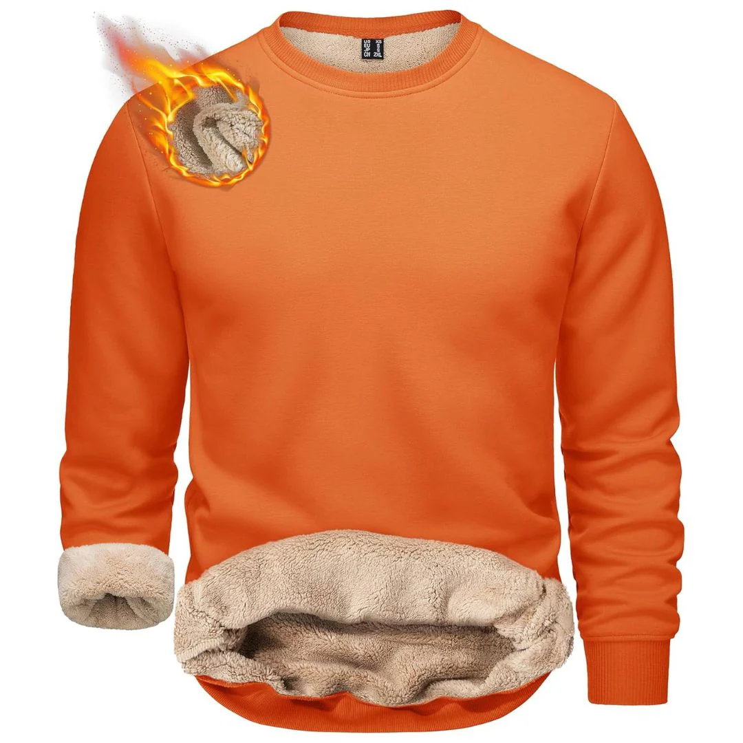 Men's Uncw Sweatshirts Vintage Crewneck Winter Active Warm Outdoor