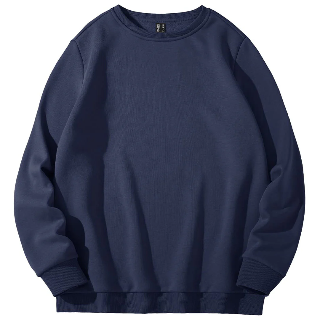 Women's Fleece-Lined Crewneck Casual Sweatshirts