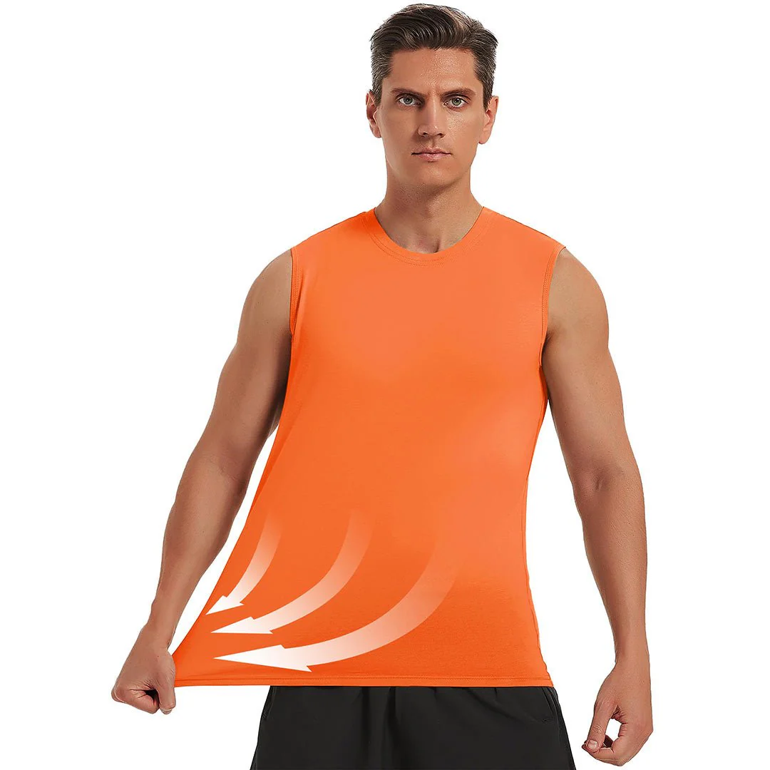 Men's Bodybuilding Tank Tops Cotton Workout T-Shirts