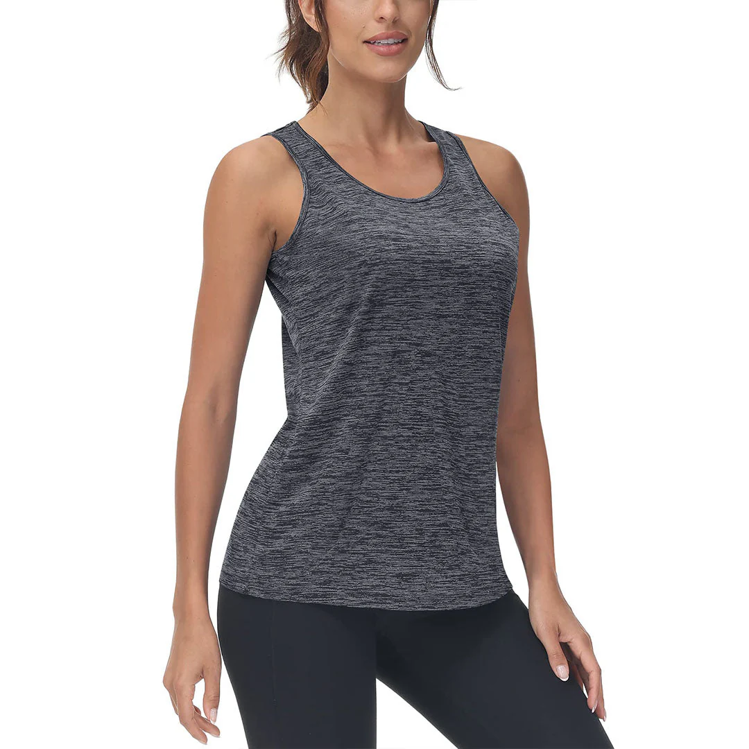 Women's Lightweight Athletic Yoga Crewneck Tank Tops