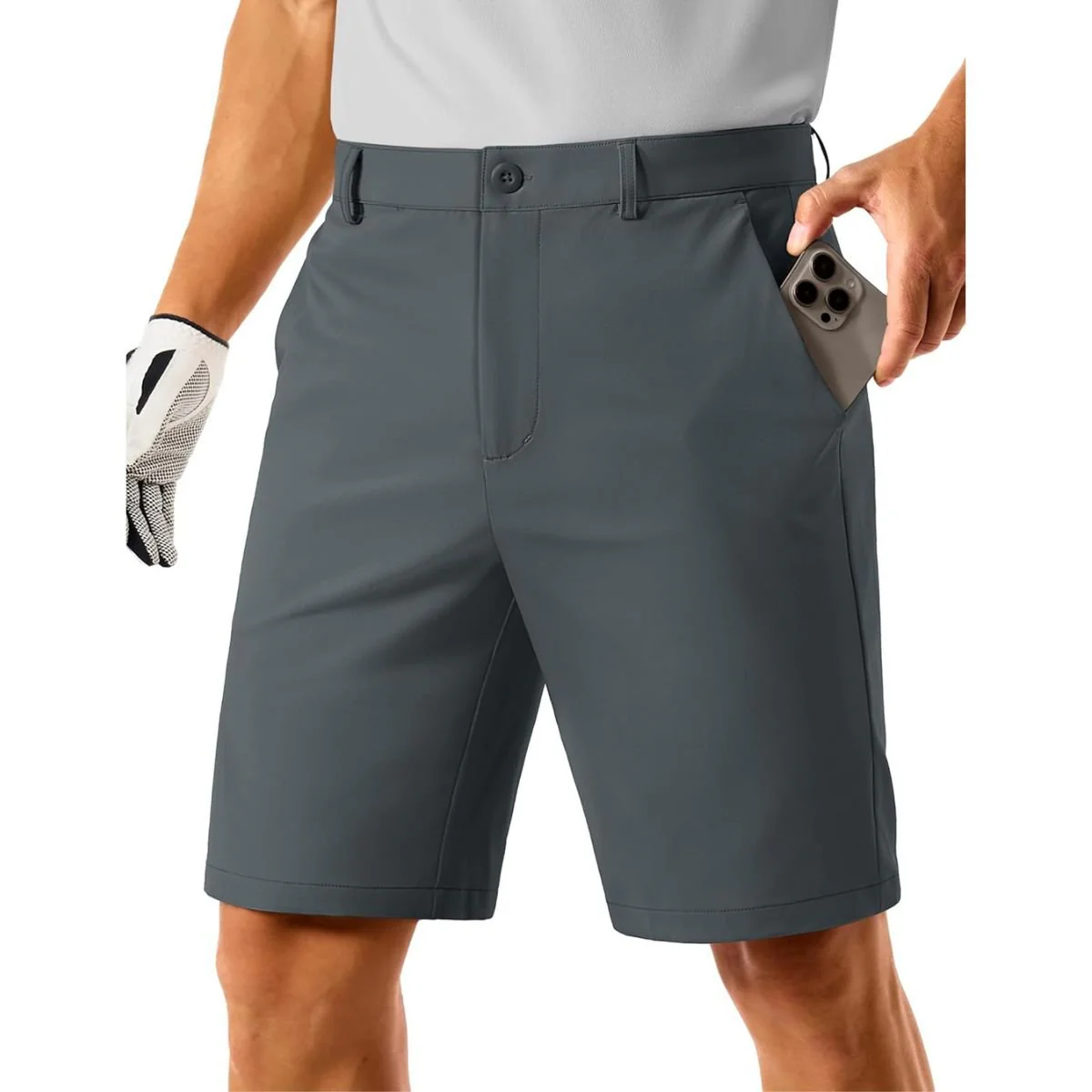 Men's Golf Quick Dry Casual Flat Front Shorts with 4 Pockets