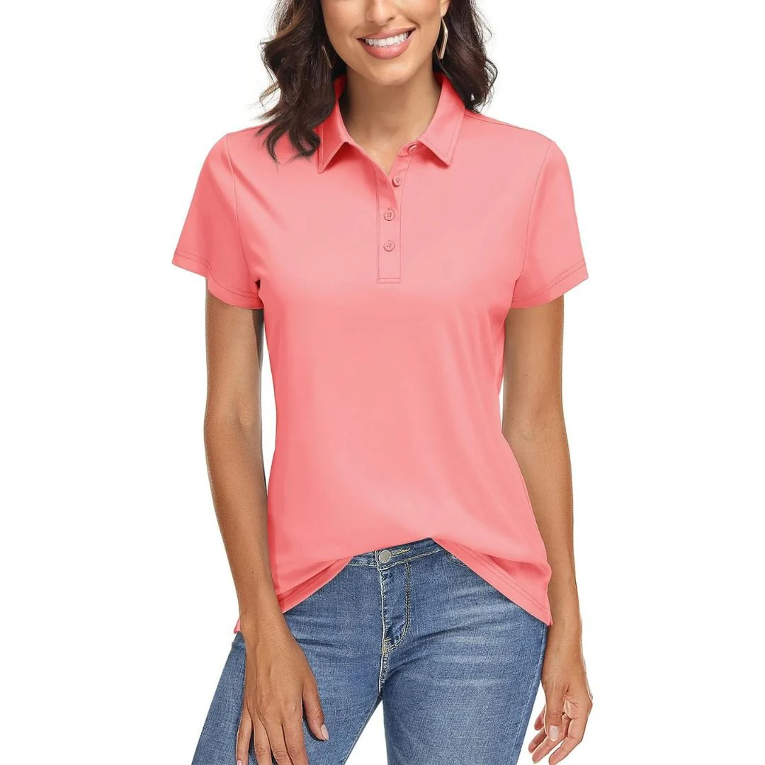 Women's UPF 50+ Sun Protection Golf Quick-Dry Polo Shirts