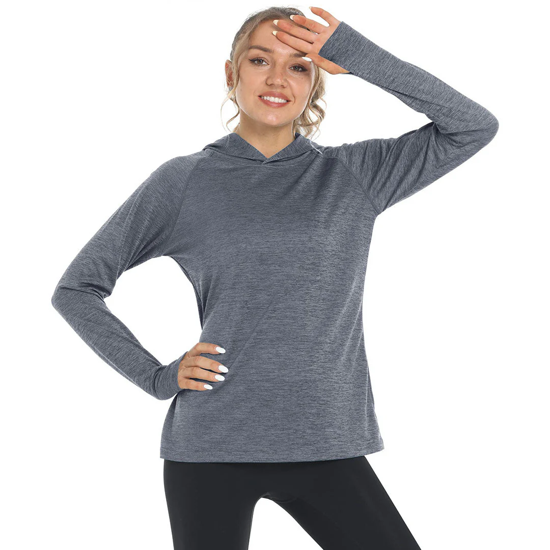 Women's Quick Dry UPF 50+ Hoodie Long Sleeve Shirts