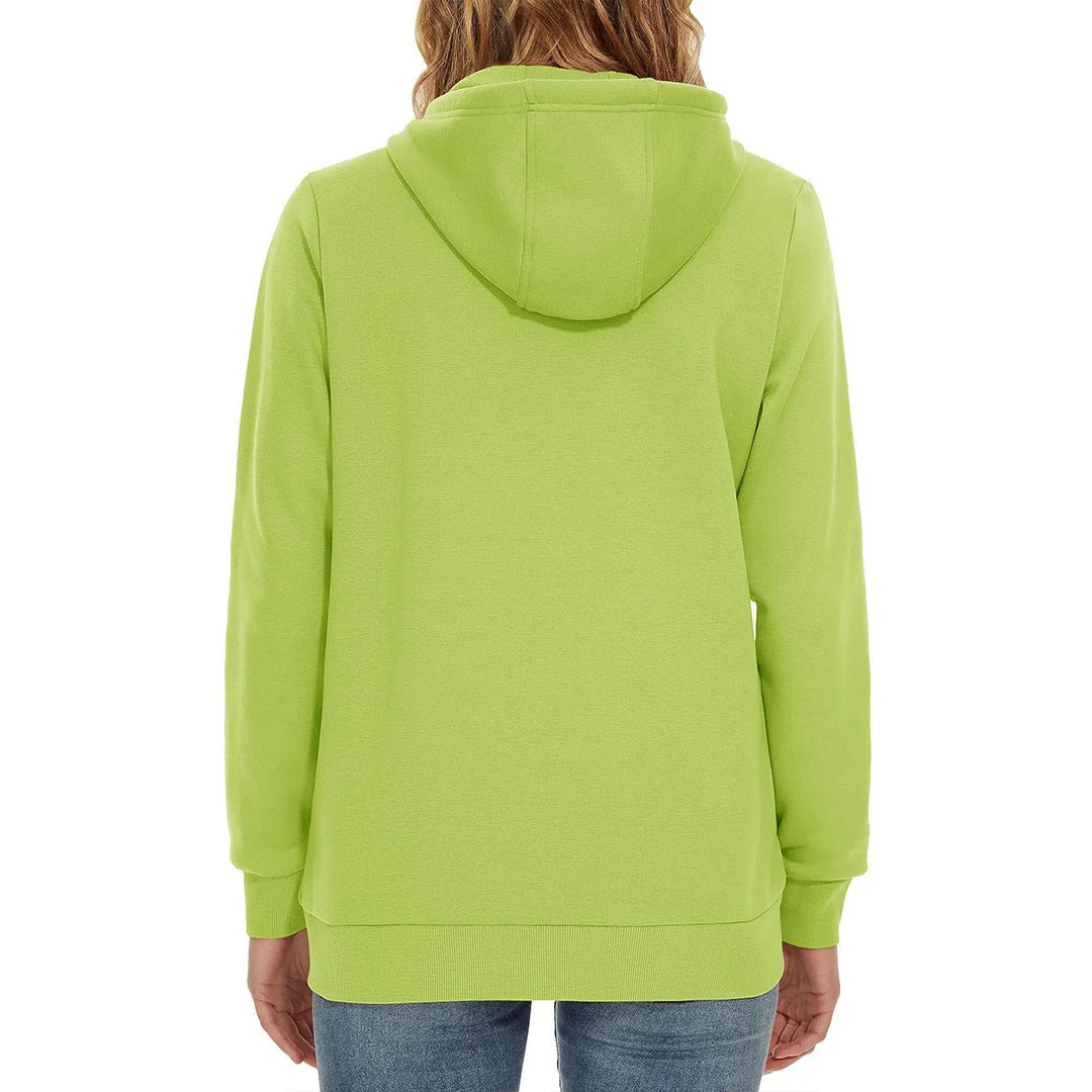Women's Casual Lightweight  Fleece Hoodies Sportswear Jacket