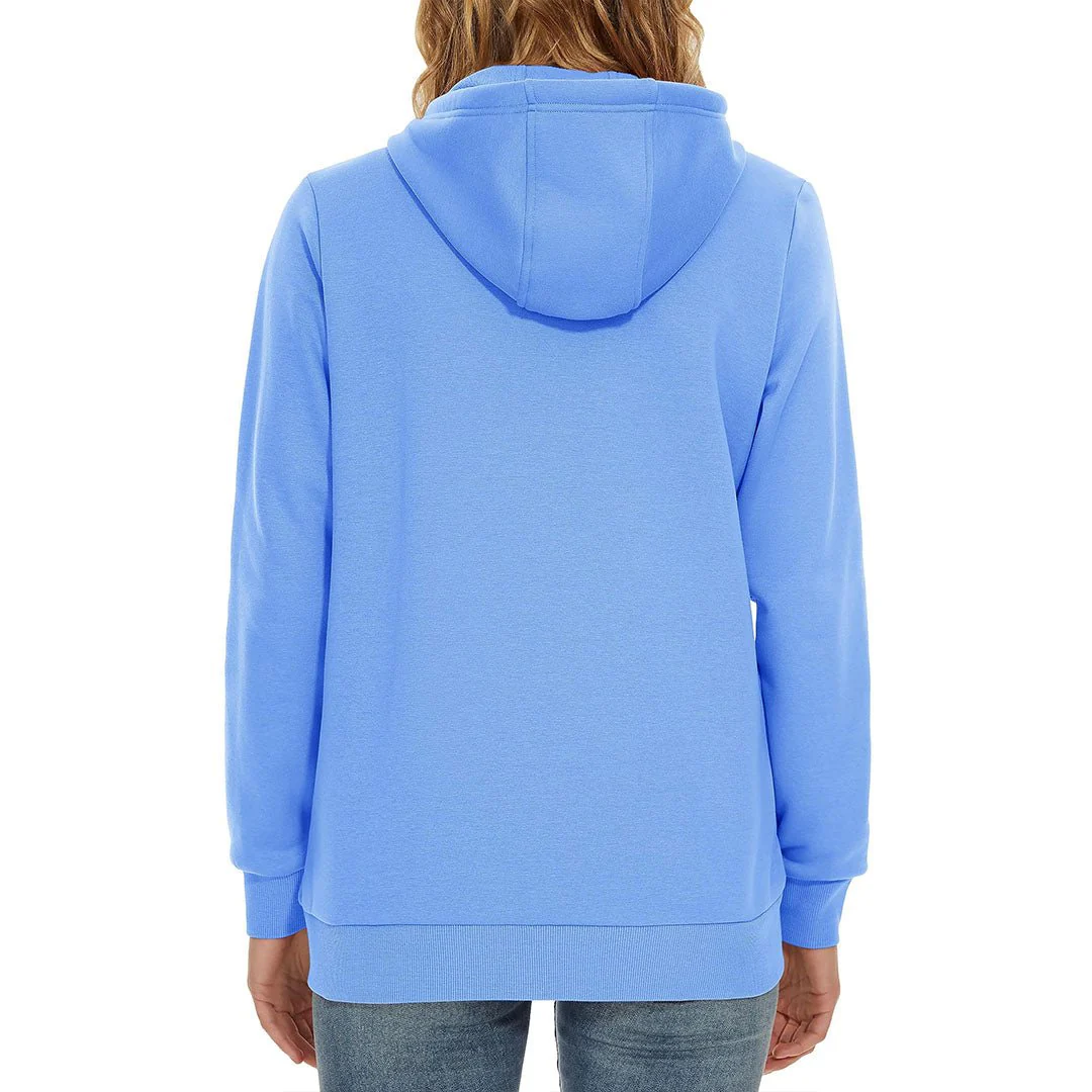 Women's Casual Lightweight  Fleece Hoodies Sportswear Jacket