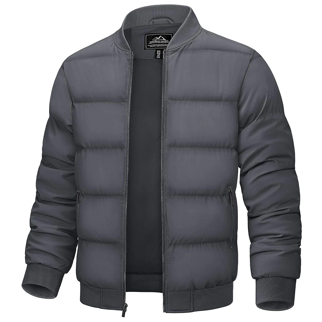 Men's Quilted Puffer Jacket Lightweight Water-Resistant Warm Winter Coat