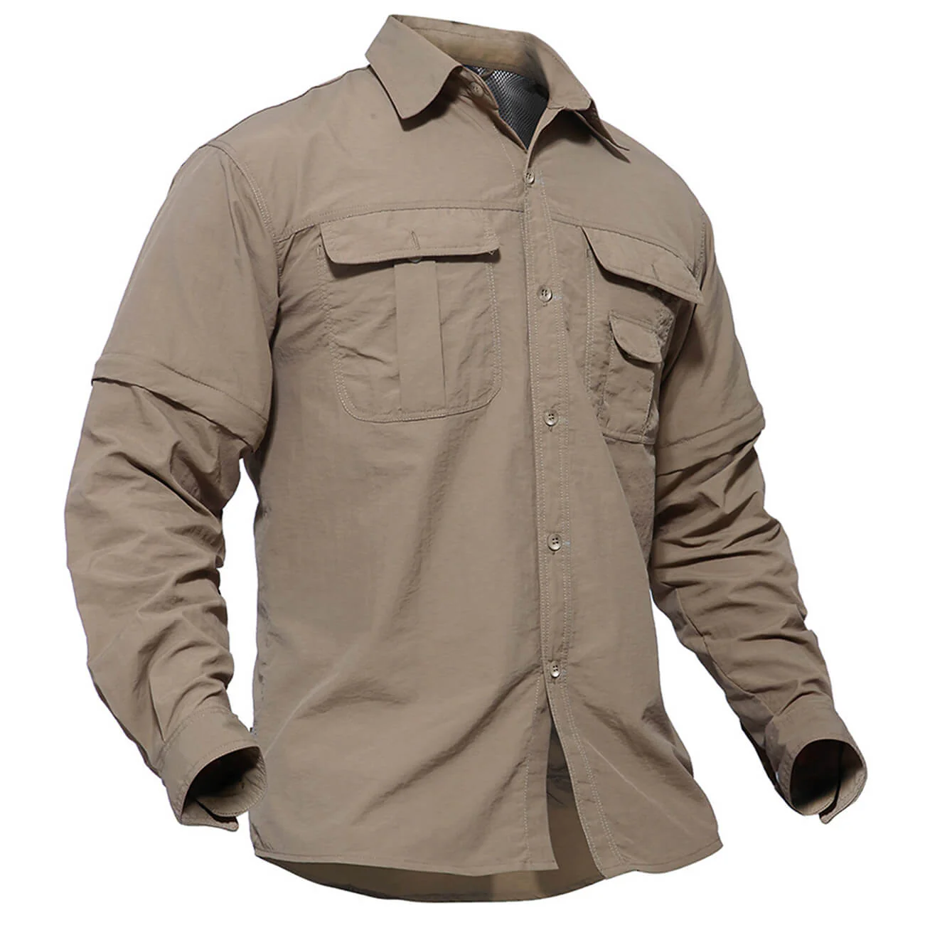 Men's Breathable Quick-Dry Convertible Outdoor Shirt