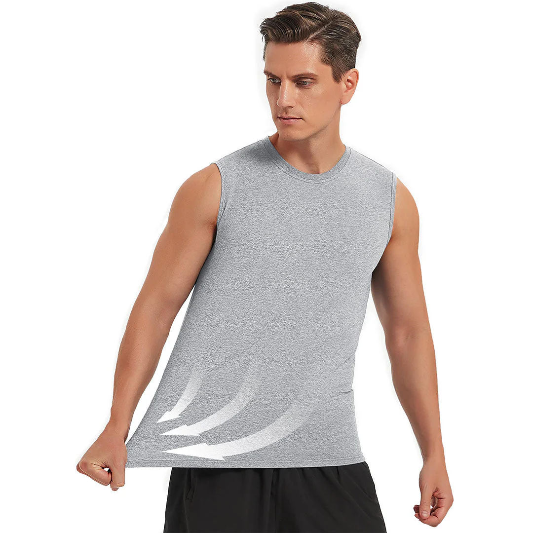 Men's Bodybuilding Tank Tops Cotton Workout T-Shirts