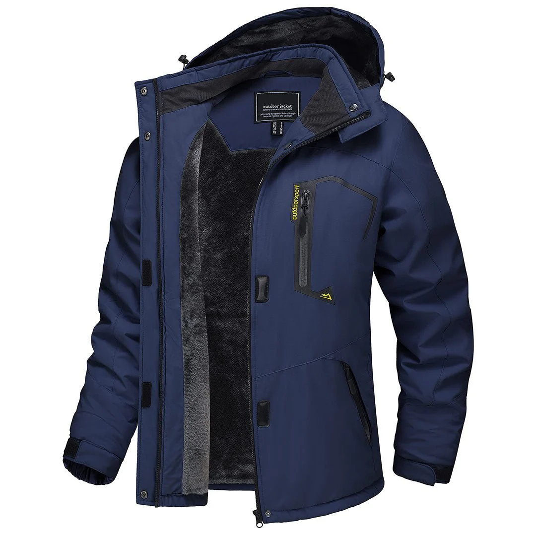 Women's Winter Jacket Waterproof Hooded Fleece Lined Warm Coat Windbreaker