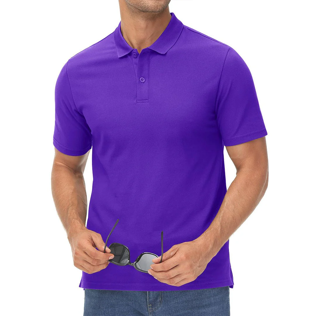 Men's Cooling Summer Casual Pique Polo T-shirts