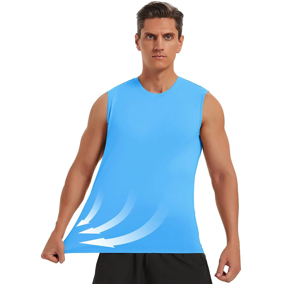 Men's Bodybuilding Tank Tops Cotton Workout T-Shirts