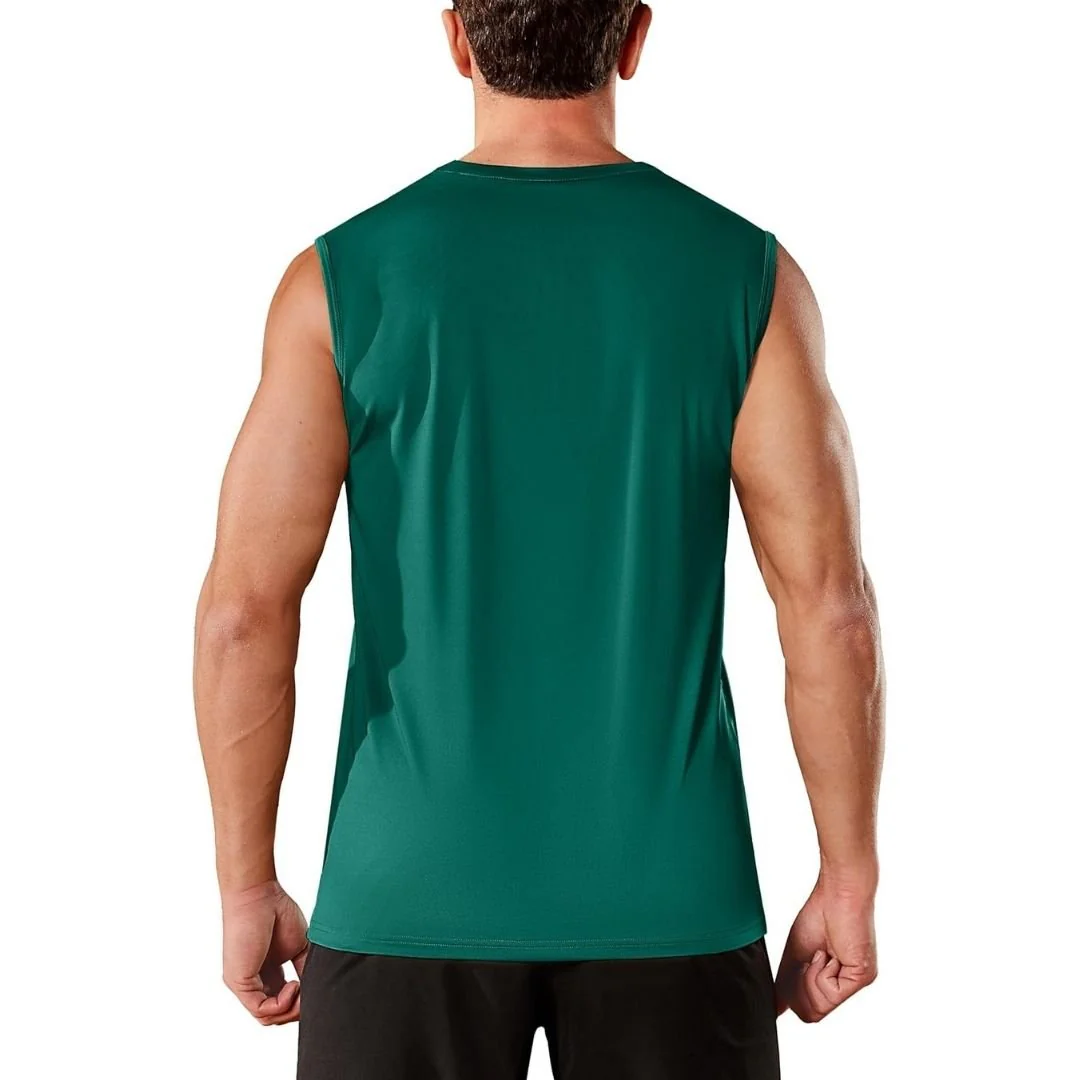 Men's UPF 50+ Sleeveless Quick Dry Gym Tank Tops