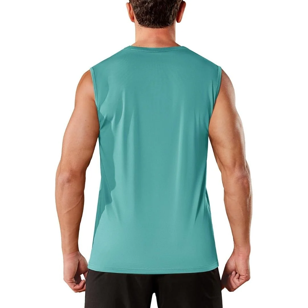 Men's UPF 50+ Sleeveless Quick Dry Gym Tank Tops
