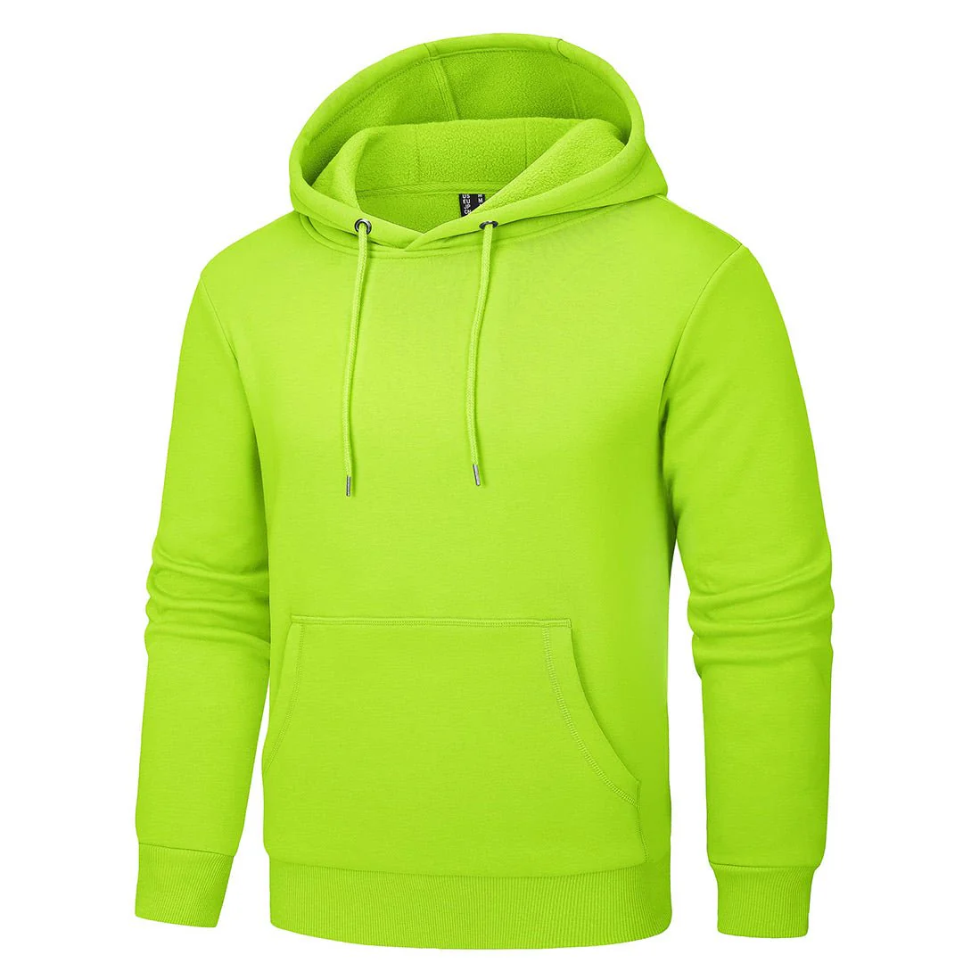 Men's Pullover Fleece Zip Up Hoodie Cotton Casual Lightweight Sweatshirt