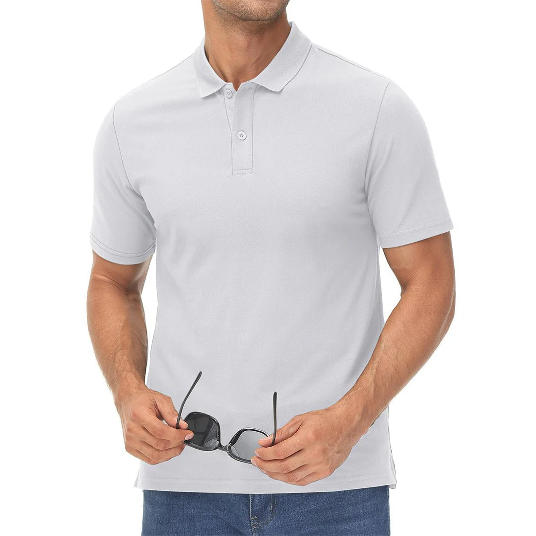 Men's Cooling Summer Casual Pique Polo T-shirts