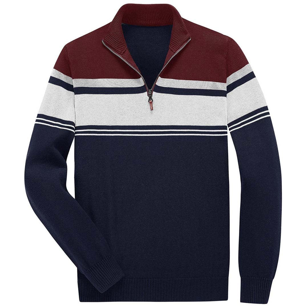 Men's Polo Sweaters Classic Cotton Knitted