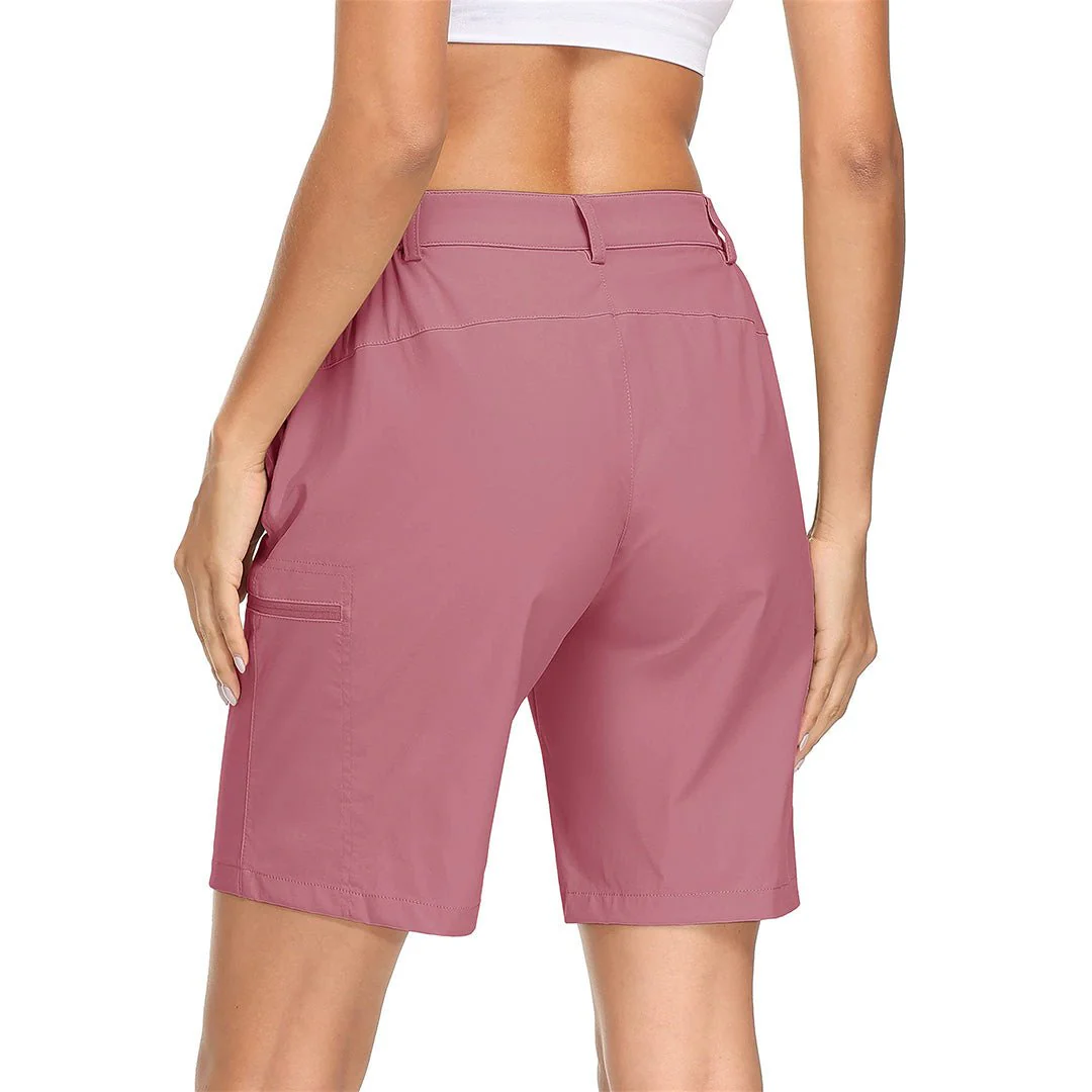 Women's Hiking Workout Quick Dry Cargo Shorts Multi Pockets