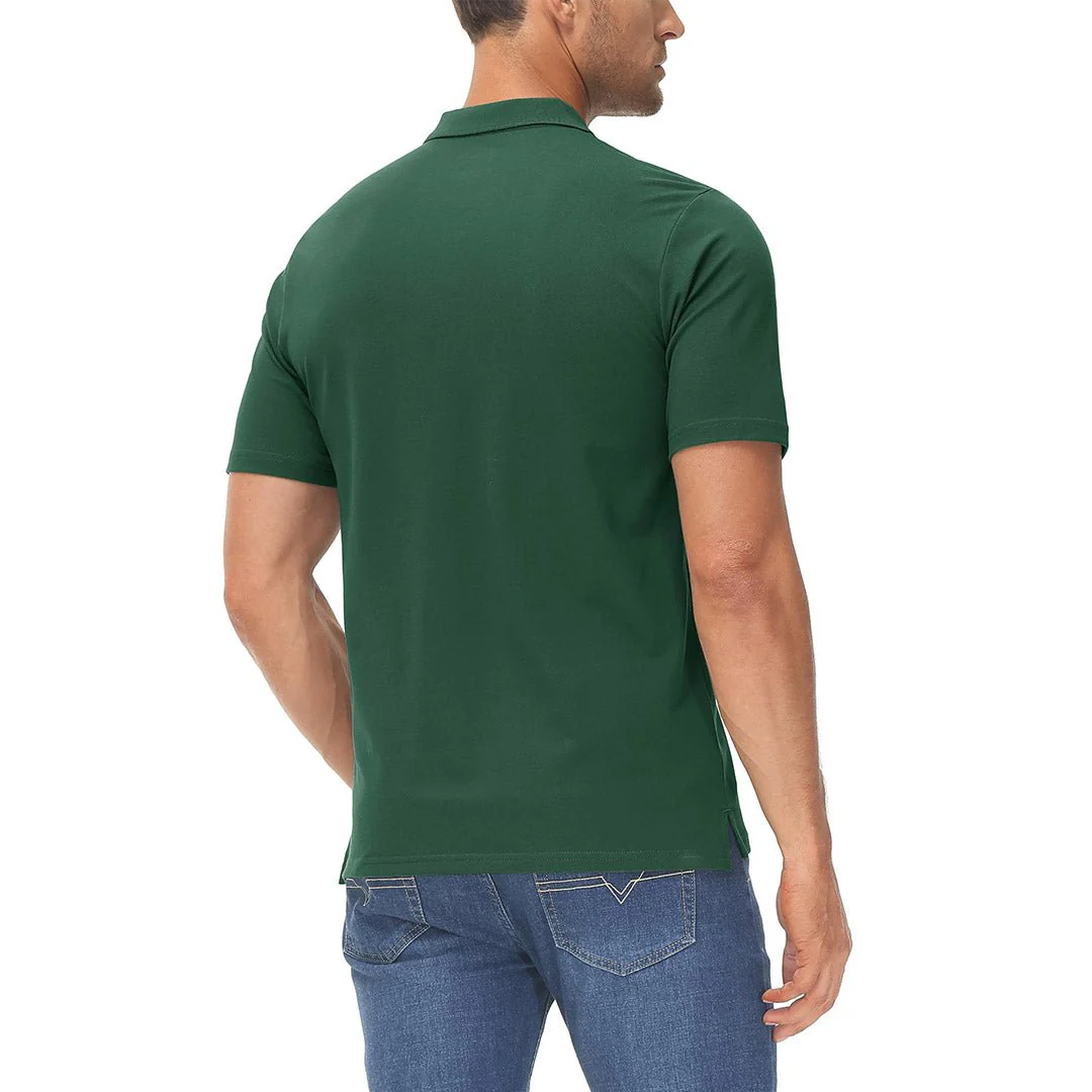 Men's Cooling Summer Casual Pique Polo T-shirts