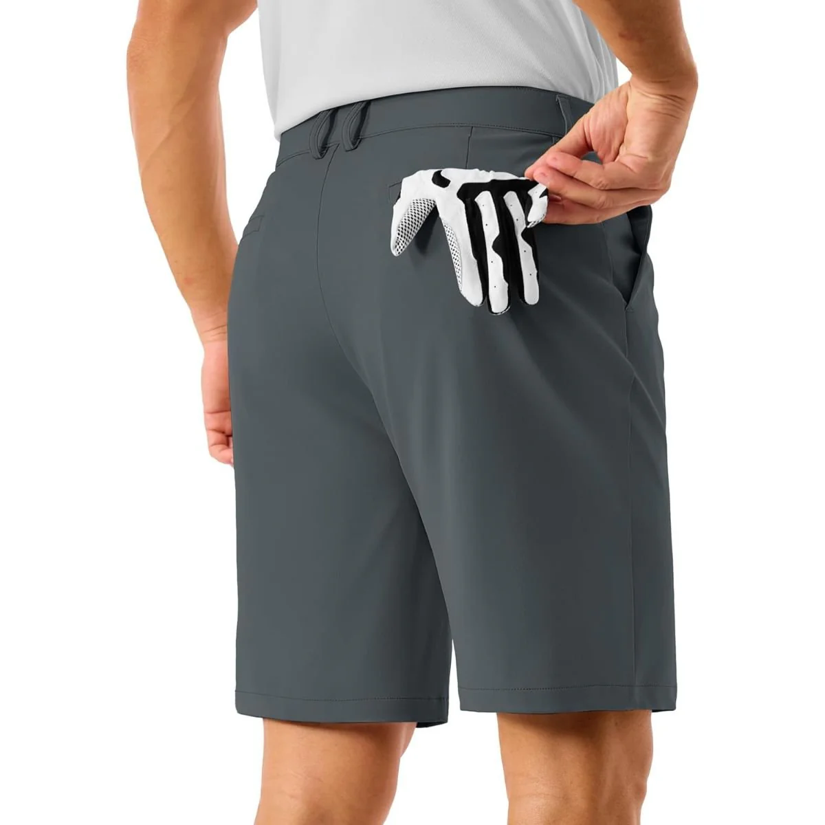 Men's Golf Quick Dry Casual Flat Front Shorts with 4 Pockets