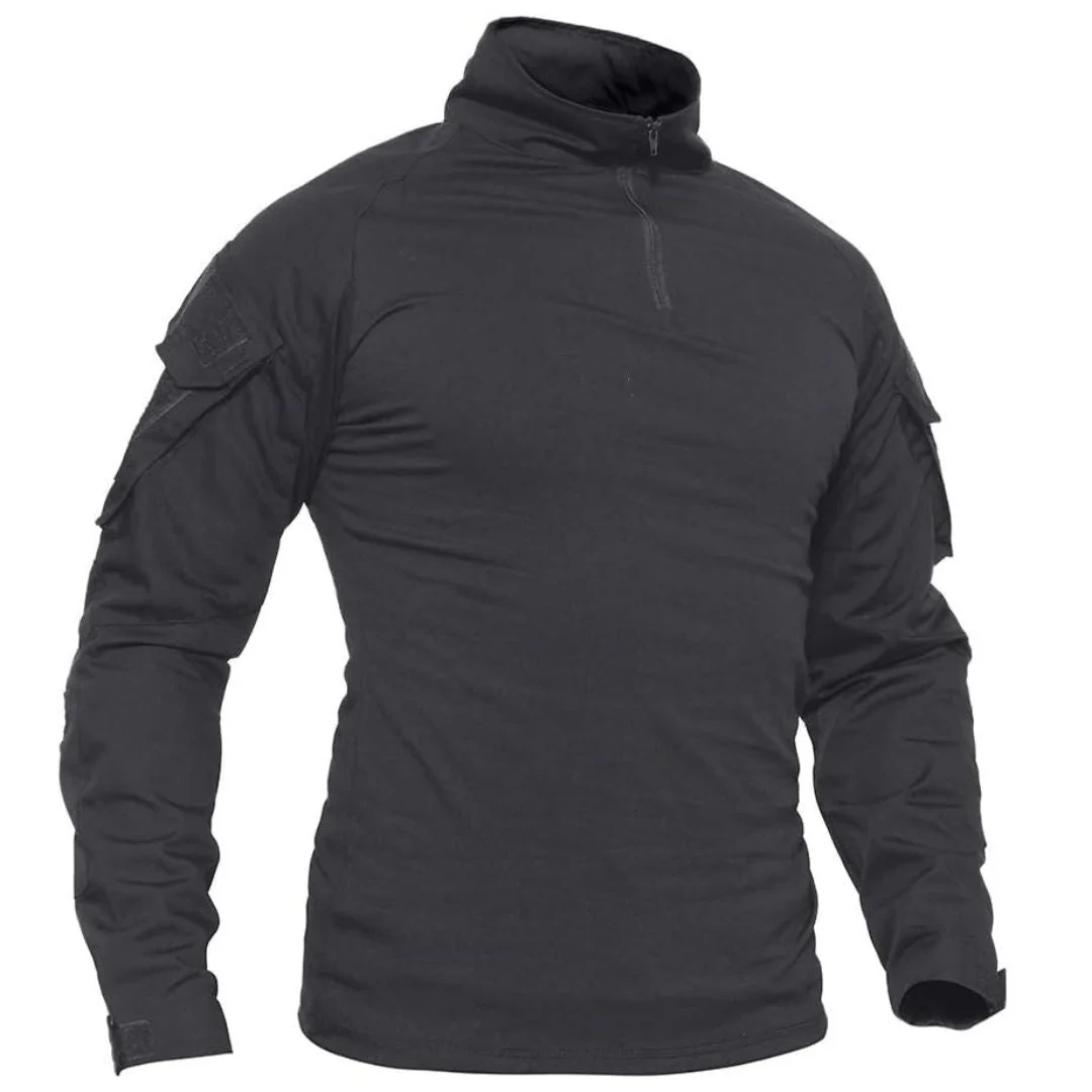 Men's Tactical 1/4 Half Zip Sweatshirt Assault Design Combat Shirt