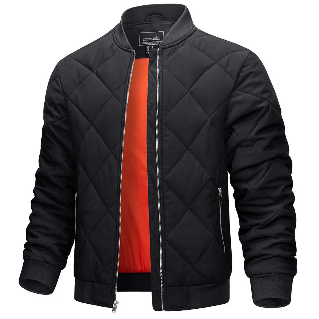 Men's Winter Windproof Bomber Varsity Jackets