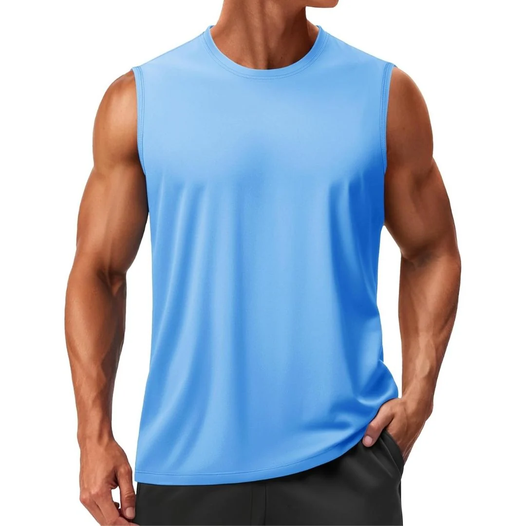 Men's UPF 50+ Sleeveless Quick Dry Gym Tank Tops