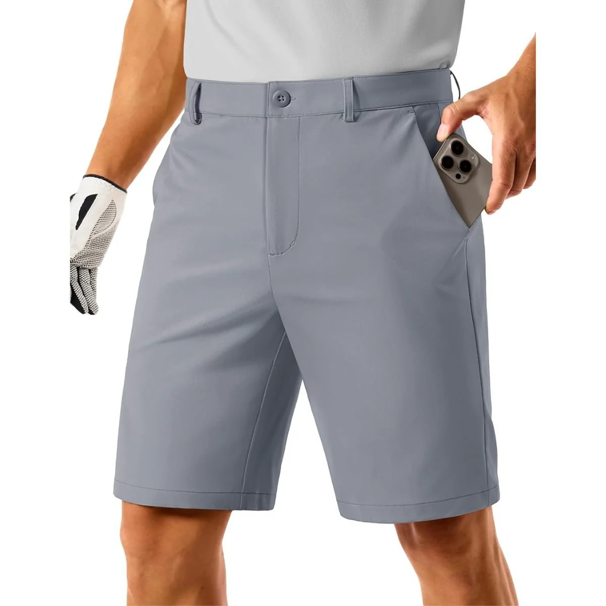 Men's Golf Quick Dry Casual Flat Front Shorts with 4 Pockets