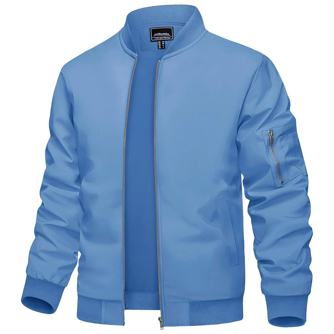 Men's Lightweight Bomber Zip Jackets