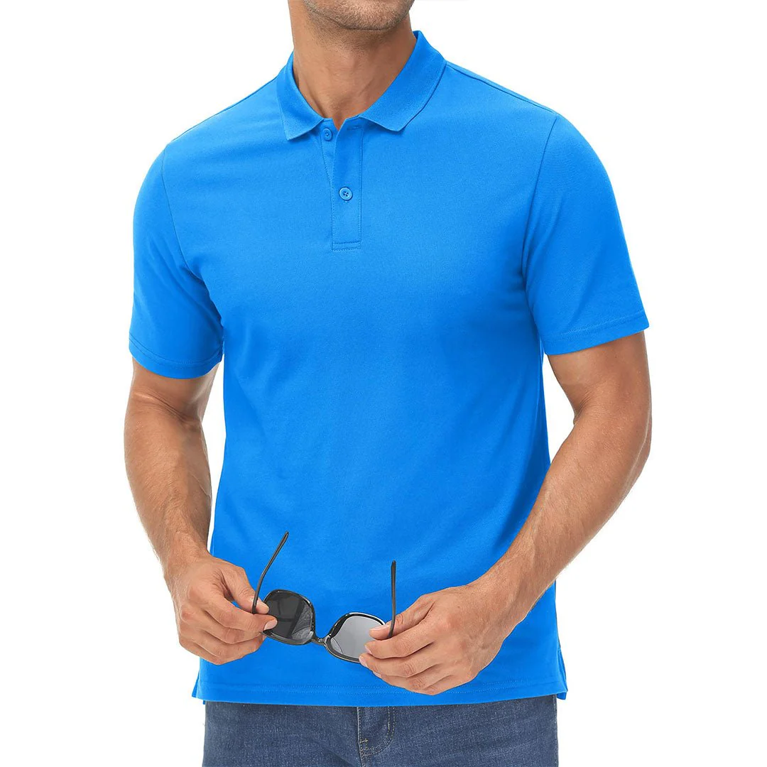 Men's Cooling Summer Casual Pique Polo T-shirts